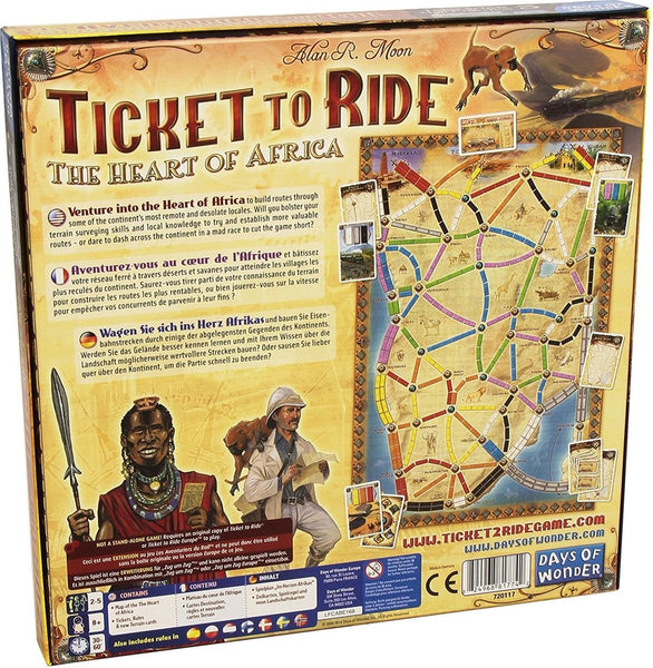 Ticket to Ride Afrika - Uitbreiding - Bordspel