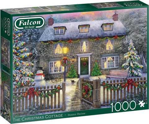 Puzzel Falcon The Christmas Cottage 1000