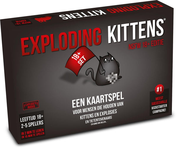 Exploding Kittens NSFW Editie - Nederlandstalig Kaartspel